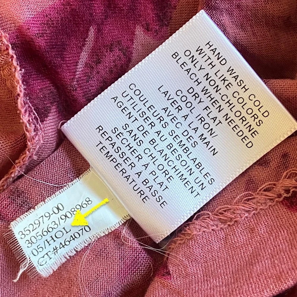 Banana Republic I Y2K I Pink Raspberry Faux Wrap Printed Top & Cami - Picture 7 of 16